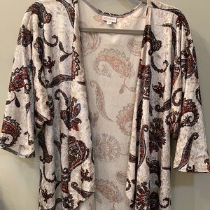 Lularoe Elegant Shirley Medium crushed velvet